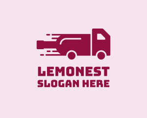 Alcohol - Wine Delivery Truck logo design