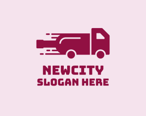 Wine Delivery Truck  logo design