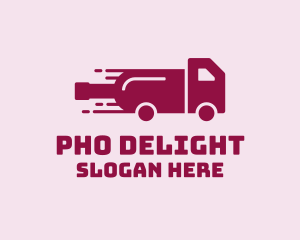 Wine Delivery Truck  logo design