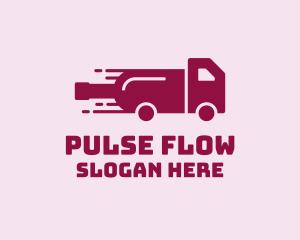 Wine Delivery Truck  logo design