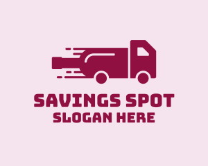 Wine Delivery Truck  logo design