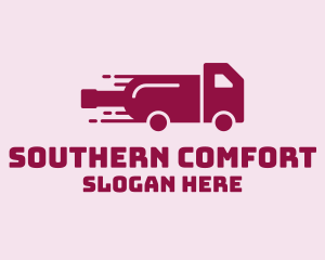 Wine Delivery Truck  logo design