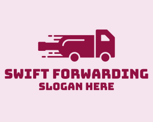 Wine Delivery Truck  logo design