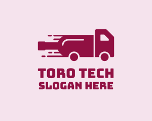 Wine Delivery Truck  logo design