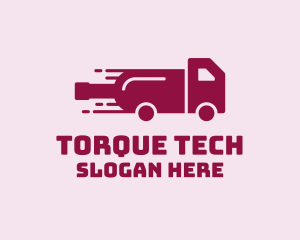 Wine Delivery Truck  logo design