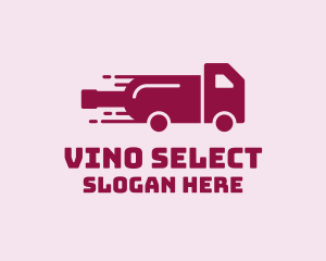 Sommelier - Wine Delivery Truck logo design