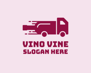Wine - Wine Delivery Truck logo design