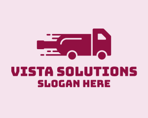 Wine Delivery Truck  logo design