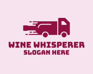 Sommelier - Wine Delivery Truck logo design