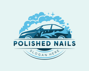 Bubble Car Wash Splash logo design