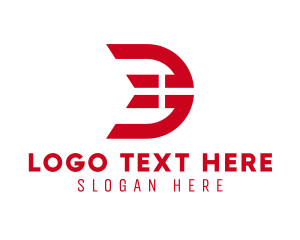 Campaign - Denmark Flag Letter D logo design