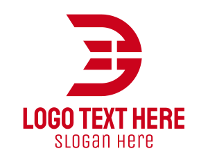Danish - Denmark Flag Letter D logo design