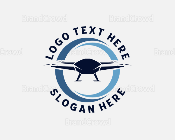 Drone Quadcopter Technology Logo