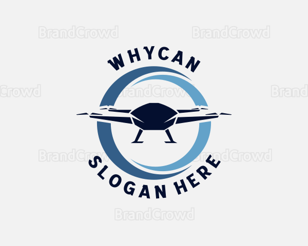 Drone Quadcopter Technology Logo