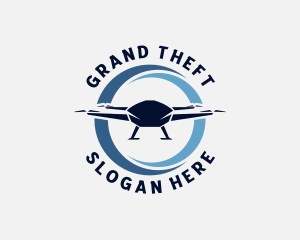 Aerial - Drone Quadcopter Technology logo design