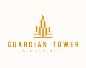 Luxury Hotel Tower Building logo design