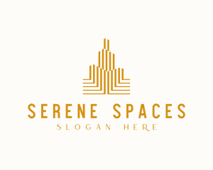 Luxury Hotel Tower Building logo design