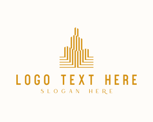 Office Space - Luxury Hotel Tower Building logo design