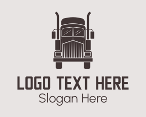 Dump Truck - Distribution Trucking Company logo design