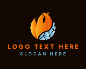 Business - Industrial Ice Fire logo design