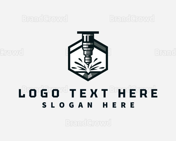 Industrial CNC Machine Logo