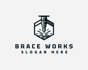 Industrial CNC Machine logo design