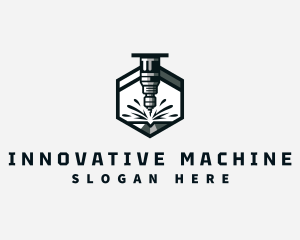 Machine - Industrial CNC Machine logo design