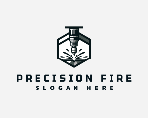 Industrial CNC Machine logo design