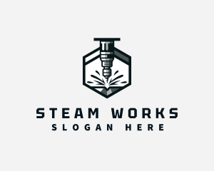 Industrial CNC Machine logo design