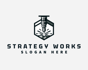 Industrial CNC Machine logo design