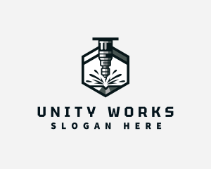 Industrial CNC Machine logo design