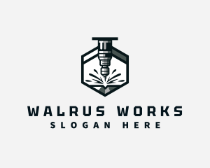 Industrial CNC Machine logo design