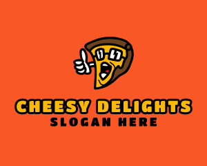 Cool Pizza Cartoon  logo design