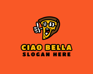 Cool Pizza Cartoon  logo design