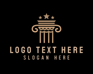Column - Legal Star Column logo design