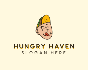 Hungry - Mexican Taco Man logo design