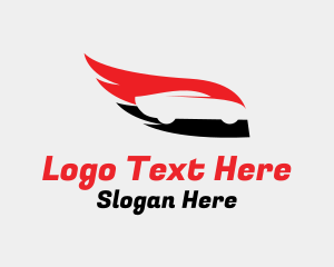 Vehicle - Flaming Wing Race Car logo design