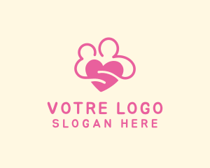 Pink Lovely Couple Logo