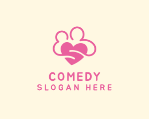 Pink Lovely Couple Logo