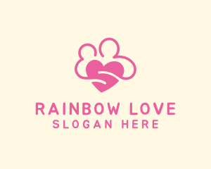 Pink Lovely Couple logo design