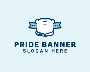 Polar Bear Banner logo design