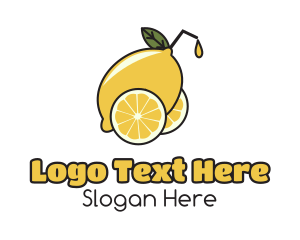Juice Bar - Lemonade Lemon Juice logo design