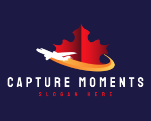 Maple Leaf Canada Trip logo design