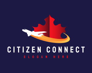 Citizenship - Maple Leaf Canada Trip logo design