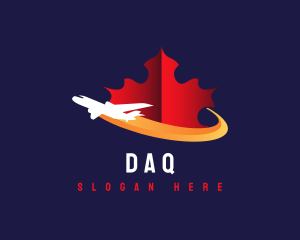 Fly - Maple Leaf Canada Trip logo design