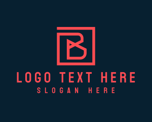  Digital Tech Gaming Letter B Logo