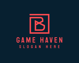  Digital Tech Gaming Letter B logo design