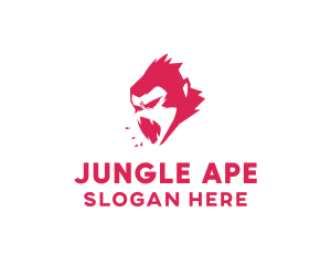 Pink Monkey Ape logo design