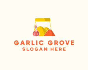 Garlic - Onion Spice Powder Condiments logo design