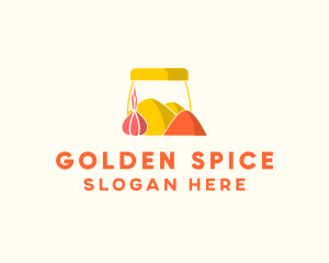 Turmeric - Onion Spice Powder Condiments logo design